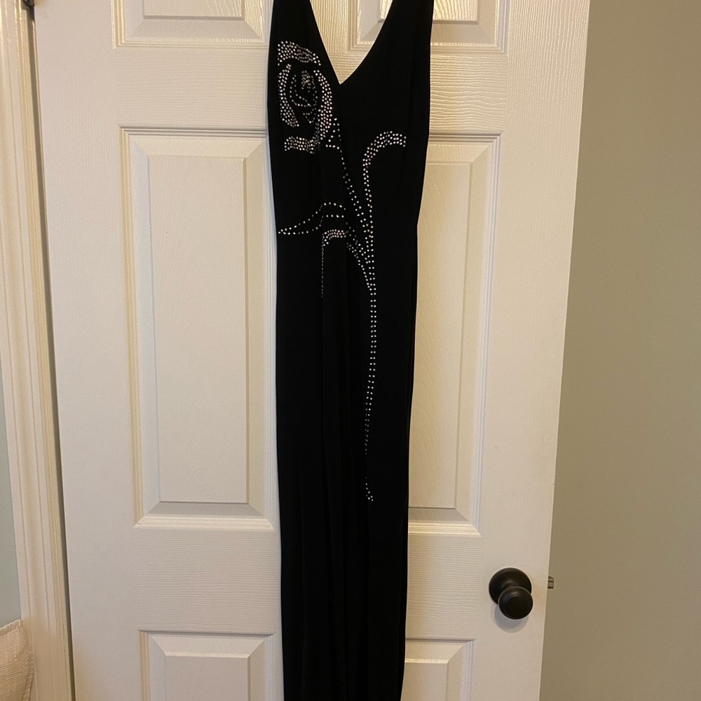 Beautiful long black evening/cocktail dress.
